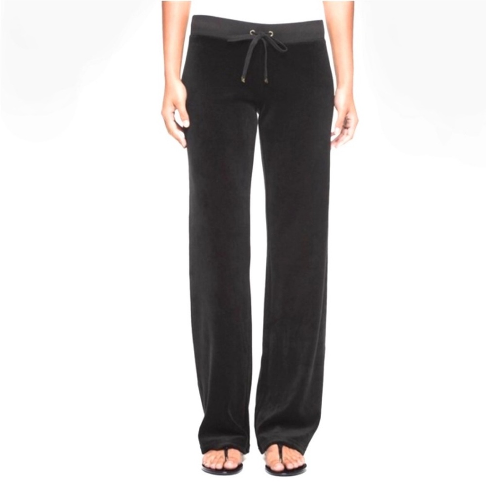 NWT - Juicy Couture Black Terry Cloth Women's Drawstring Pants